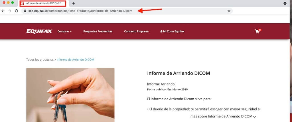como sacar el Certificado Dicom para Arriendo Online paso 1