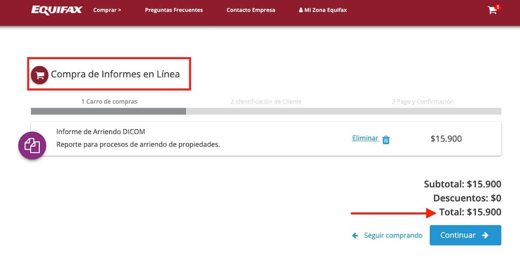como sacar el Certificado Dicom para Arriendo Online paso 3