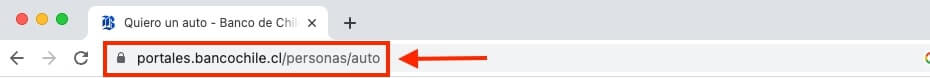 Como comprar auto con tarjeta de credito Banco Chile paso 1