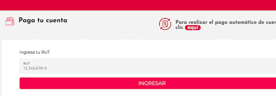 Pagar ABCDIN con RUT