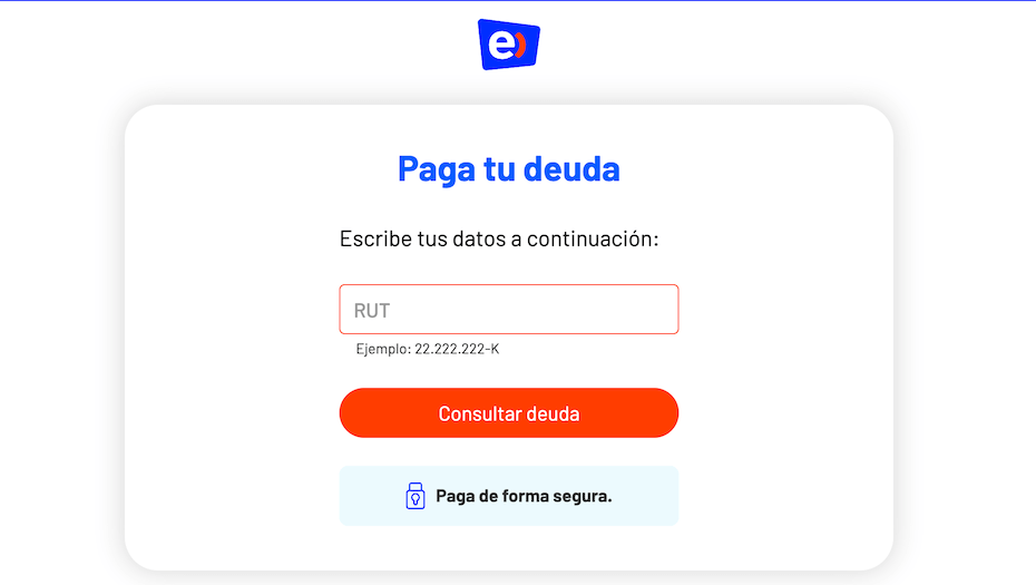 Pago facil Entel con RUT